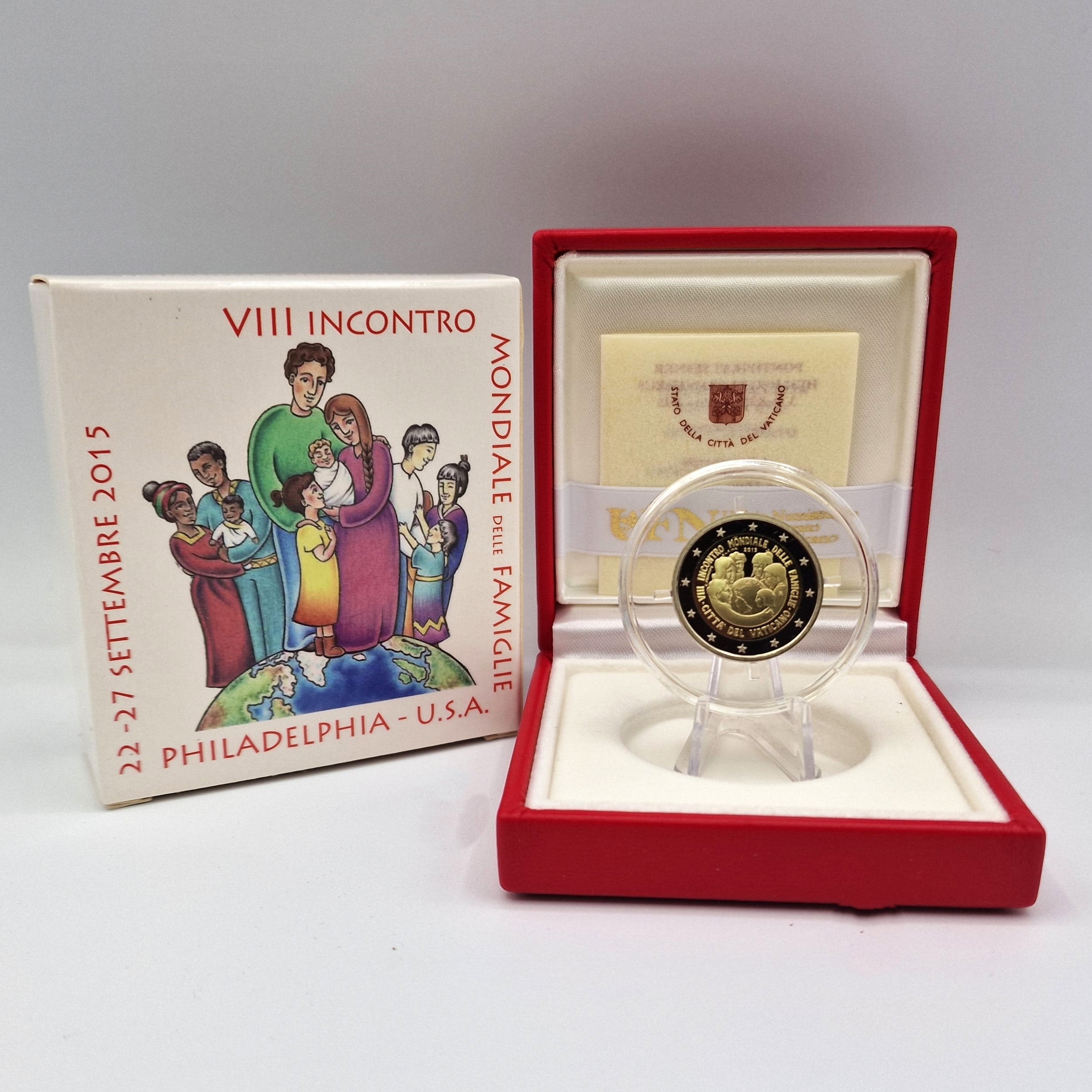 2015 8º Encontro Mundial das Famílias - 2€ Vaticano Proof